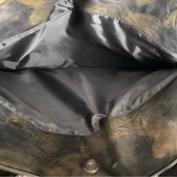 Whak Sak Ultimate Tennis Tote Dark Peacock Green/Black/Antique Gold Detail - Picture 5 of 8